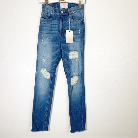 Revice Uptown High Rise Distressed Jeans Size 25 - Picture 5 of 10